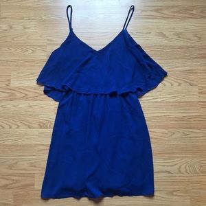 Blue chiffon dress